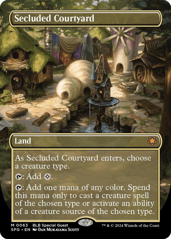 Secluded Courtyard Borderless (Special Guests)  - Foil | Good Games North