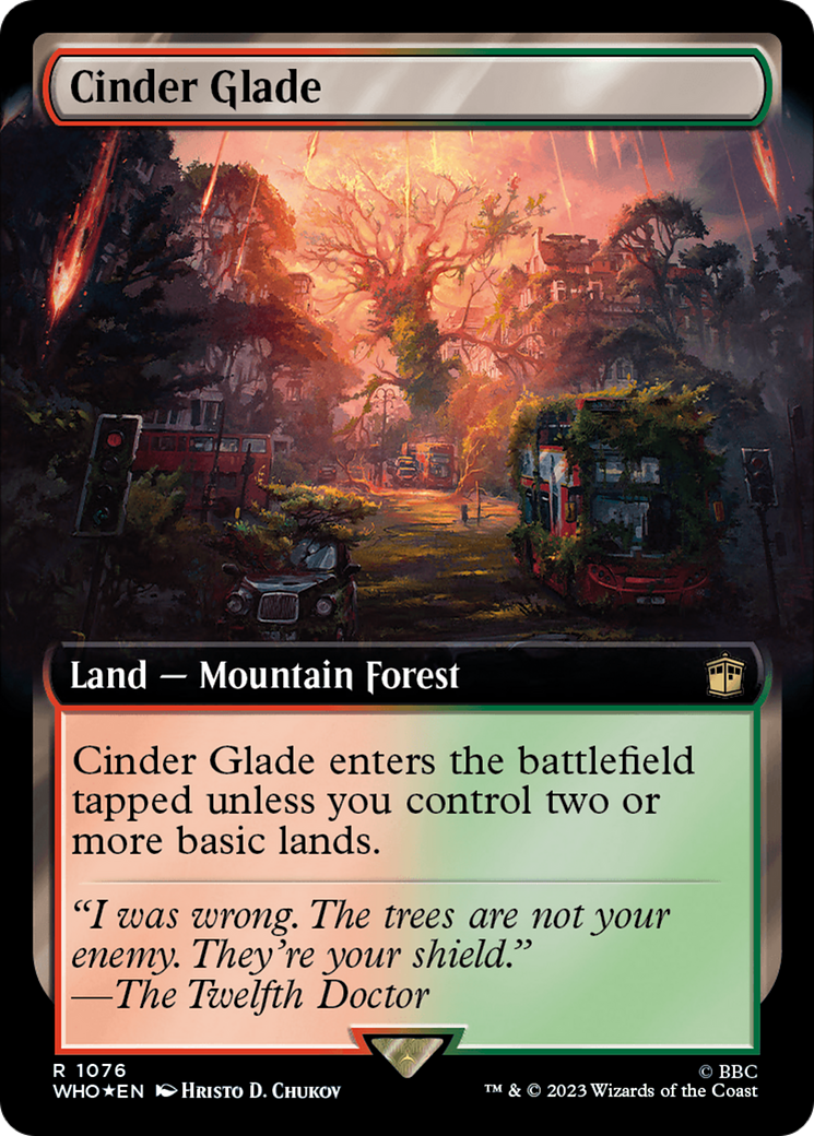 Cinder Glade (Extended Art) (Surge Foil) [Doctor Who] | Good Games North