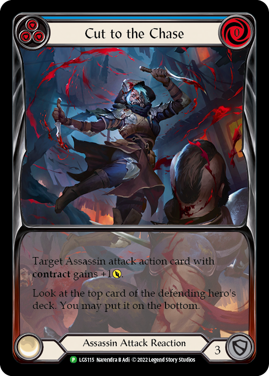 Cut to the Chase (Blue) [LGS115] (Promo)  Rainbow Foil | Good Games North