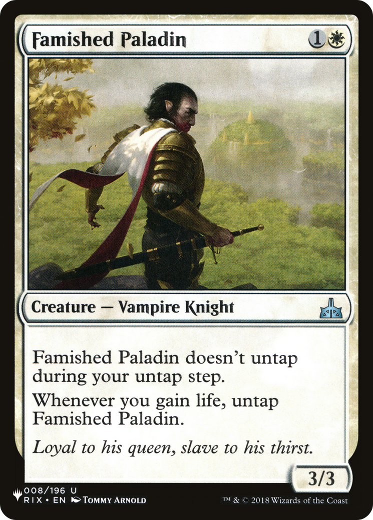 Famished Paladin [The List] | Good Games North