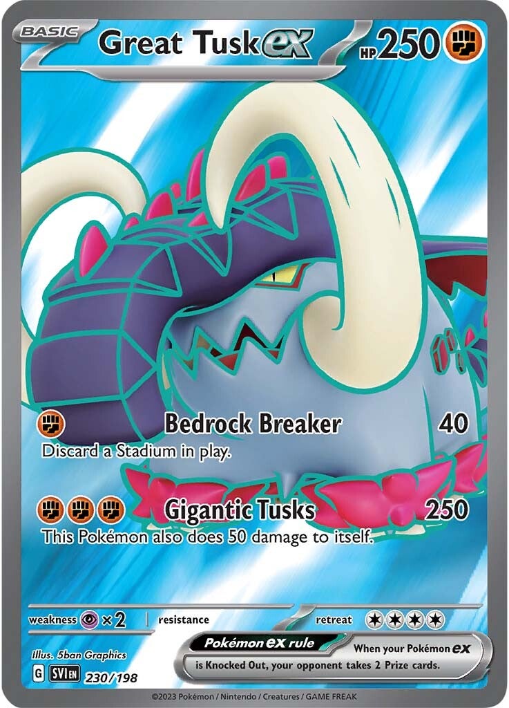 Great Tusk ex (230/198) [Scarlet & Violet: Base Set] | Good Games North