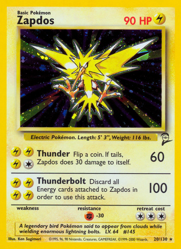 Zapdos (20/130) [Base Set 2] | Good Games North