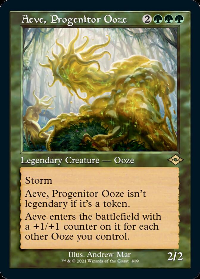 Aeve, Progenitor Ooze (Retro Foil Etched) [Modern Horizons 2] | Good Games North