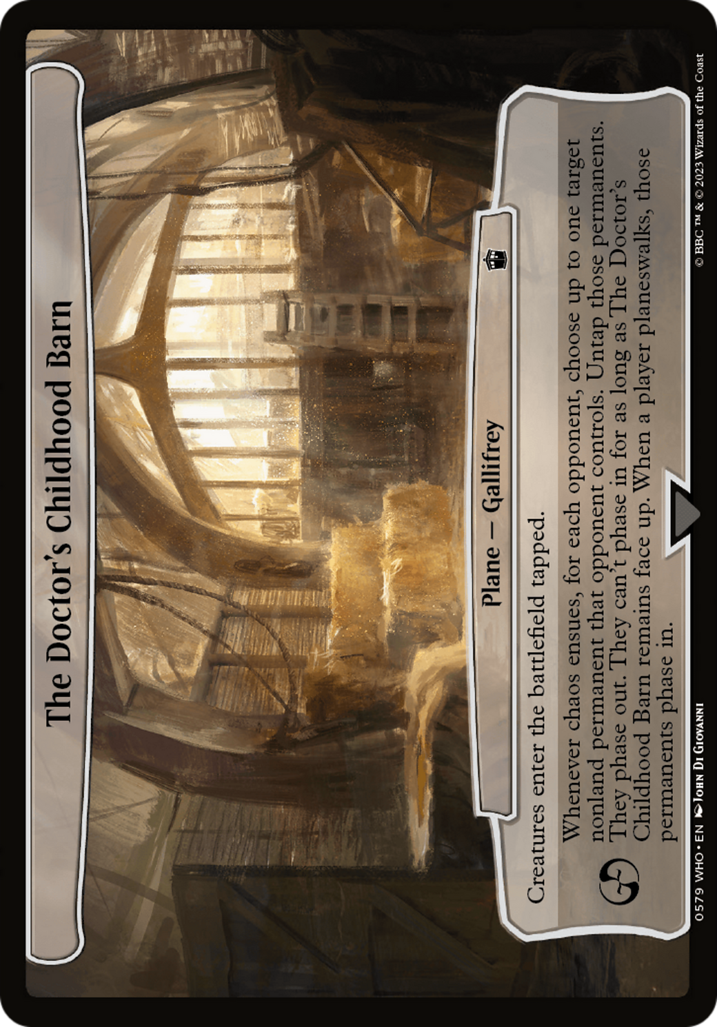 The Doctor's Childhood Barn [Doctor Who] | Good Games North