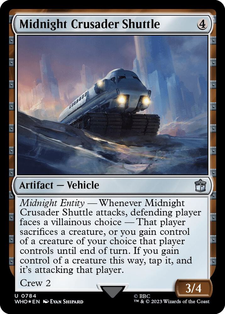 Midnight Crusader Shuttle Surge Foil (Universes Beyond: Doctor Who)  - Foil | Good Games North