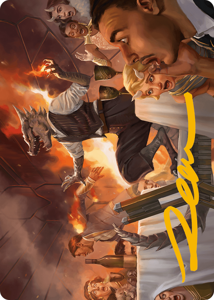 Party Thrasher Art Card (Gold-Stamped Signature) [Modern Horizons 3 Art Series] | Good Games North