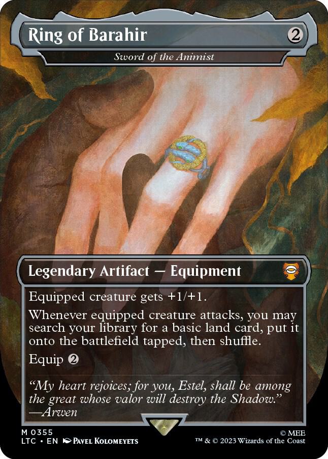 Ring of Barahir Sword of the Animist (Commander: The Lord of the Rings: Tales of Middle-earth)  - Foil | Good Games North