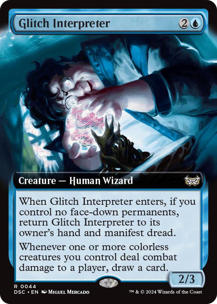 Glitch Interpreter Extended Art (Commander: Duskmourn: House of Horror)  | Good Games North