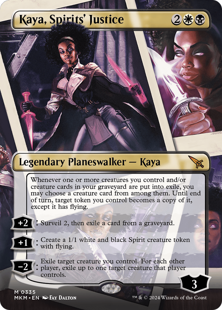Kaya, Spirits' Justice (Borderless) [Murders at Karlov Manor] | Good Games North