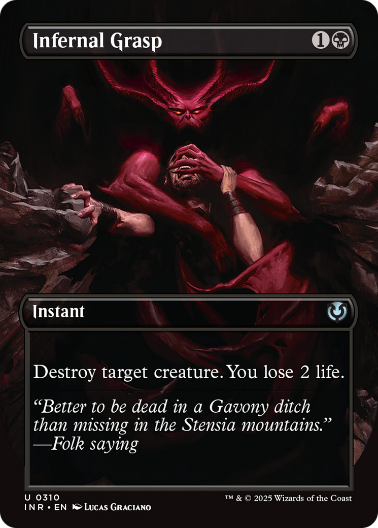 Infernal Grasp (Borderless) [Innistrad Remastered] | Good Games North