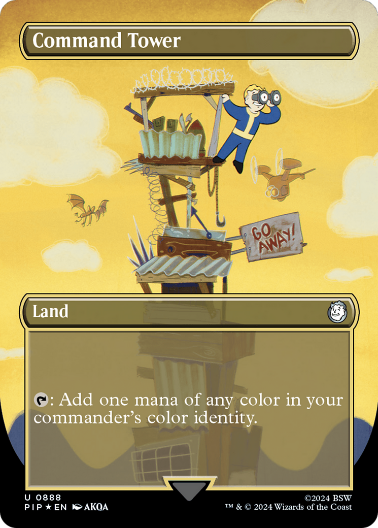 Command Tower (Borderless) (Surge Foil) [Fallout] | Good Games North