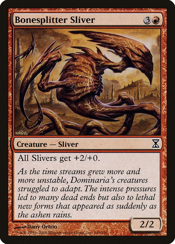 Bonesplitter Sliver 149/301 (Time Spiral)  - Foil | Good Games North