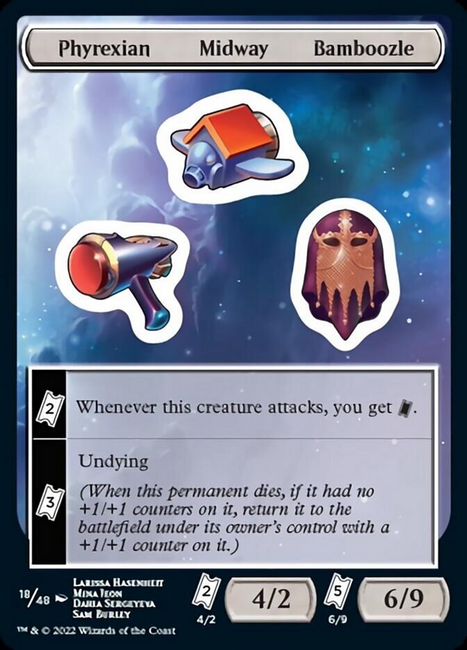 Phyrexian Midway Bamboozle [Unfinity Stickers] | Good Games North