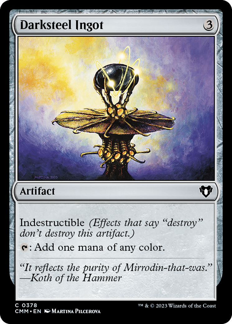 Darksteel Ingot [Commander Masters] | Good Games North