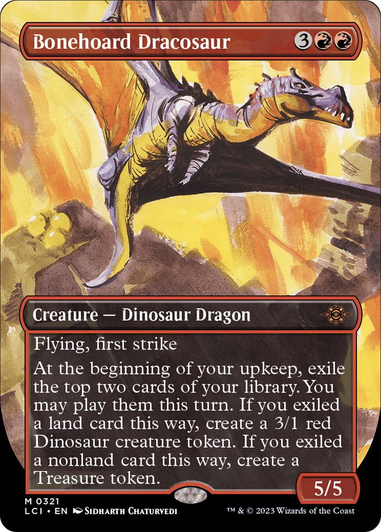Bonehoard Dracosaur (Borderless) [The Lost Caverns of Ixalan] | Good Games North