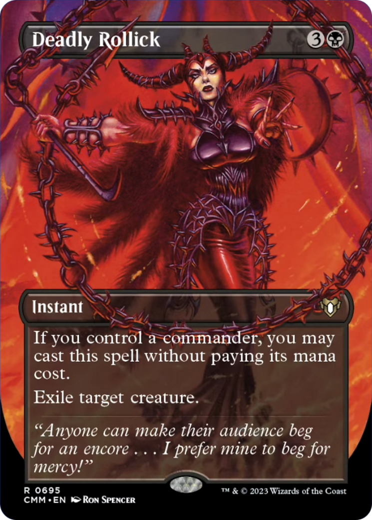 Deadly Rollick (Borderless Alternate Art) [Commander Masters] | Good Games North
