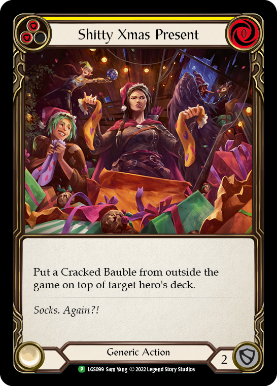 Shitty Xmas Present [LGS099] (Promo)  Rainbow Foil | Good Games North