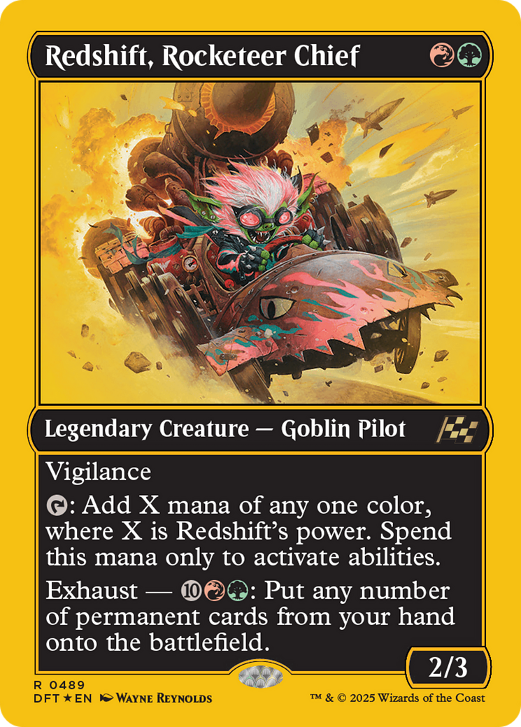 Redshift, Rocketeer Chief (First-Place Foil) [Aetherdrift] | Good Games North