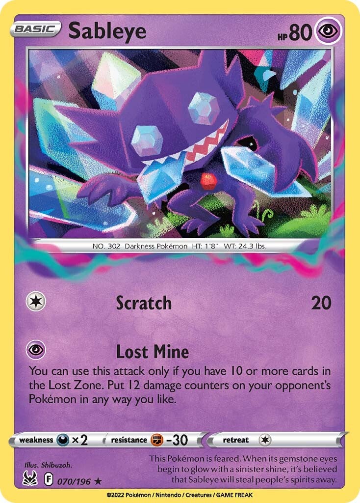 Sableye (070/196) [Sword & Shield: Lost Origin] | Good Games North