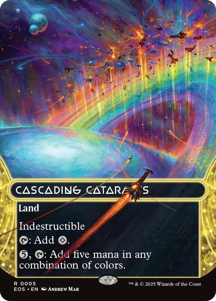 Cascading Cataracts  5/45 (Edge of Eternities: Stellar Sights)  - Borderless | Good Games North