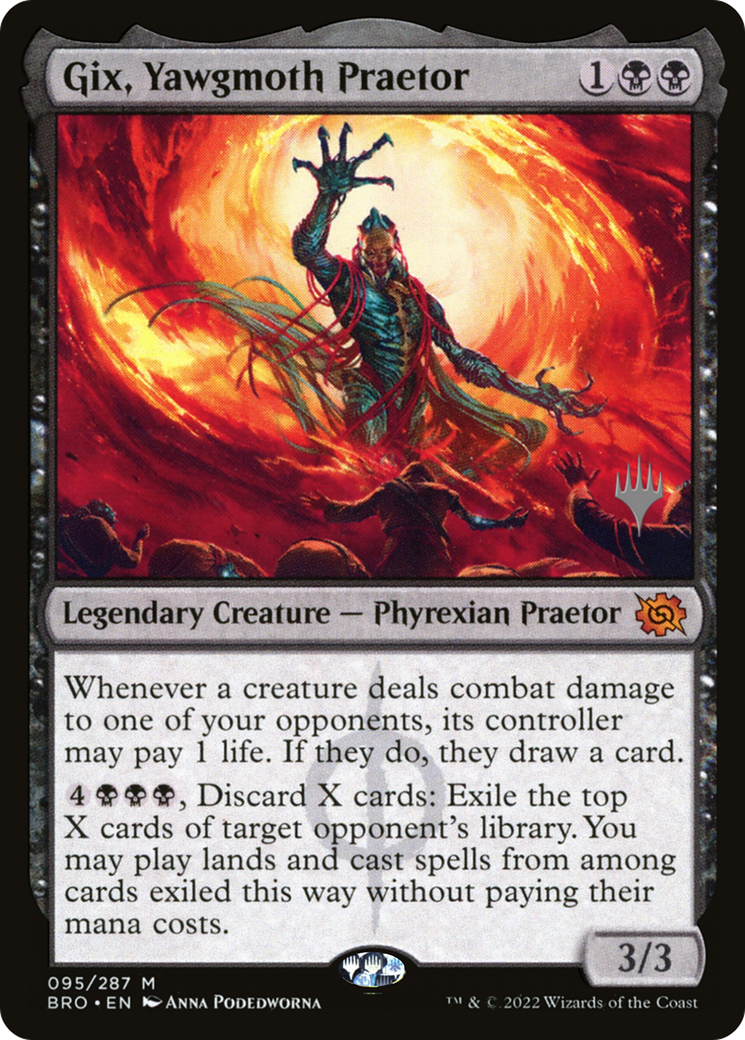 Gix, Yawgmoth Praetor (Promo Pack) [The Brothers' War Promos] | Good Games North