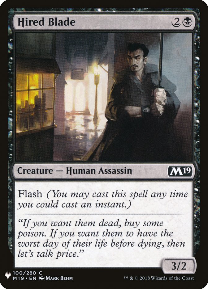 Hired Blade [Mystery Booster] | Good Games North