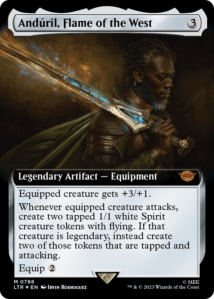 Anduril, Flame of the West (Extended Art) (Surge Foil) [The Lord of the Rings: Tales of Middle-Earth] | Good Games North