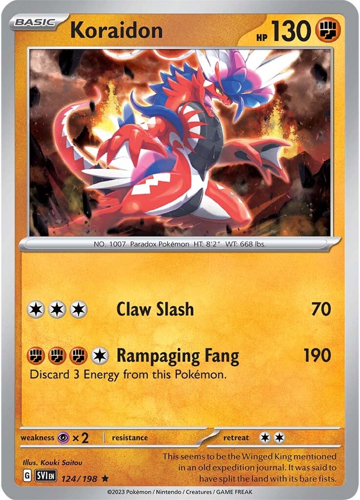 Koraidon (124/198) [Scarlet & Violet: Base Set] | Good Games North