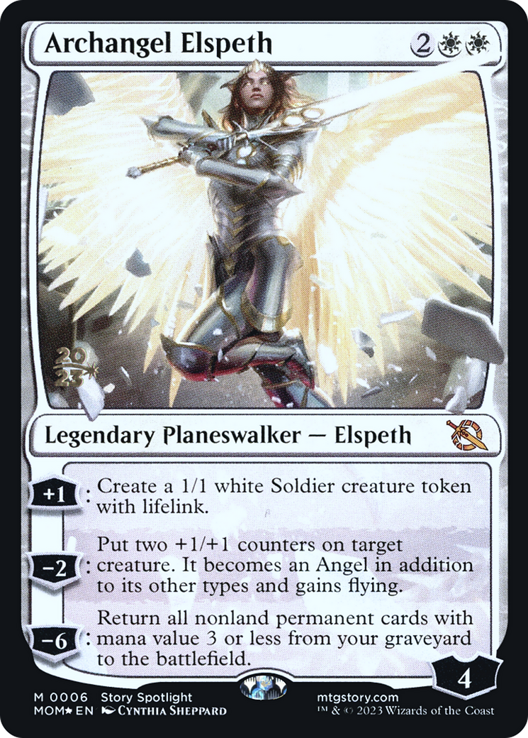 Archangel Elspeth [March of the Machine Prerelease Promos] | Good Games North