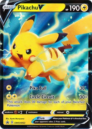 Pikachu V (SWSH063) [Sword & Shield: Black Star Promos] | Good Games North