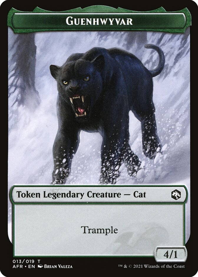 Devil // Guenhwyvar Double-Sided Token [Dungeons & Dragons: Adventures in the Forgotten Realms Tokens] | Good Games North