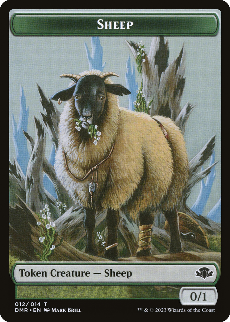 Sheep Token [Dominaria Remastered Tokens] | Good Games North