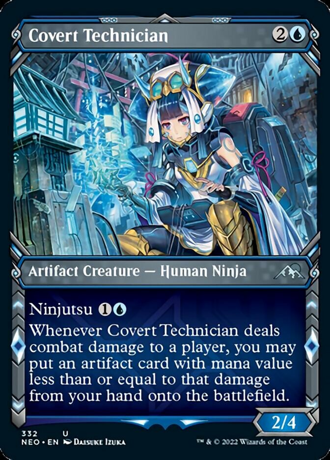 Covert Technician (Showcase Ninja) [Kamigawa: Neon Dynasty] | Good Games North