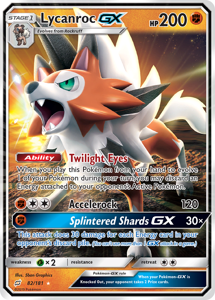 Lycanroc GX (82/181) [Sun & Moon: Team Up] | Good Games North