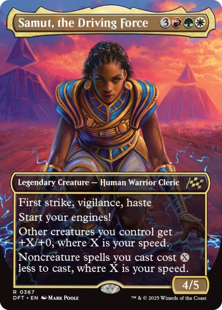 Samut the Driving Force Borderless (Aetherdrift)  - Foil | Good Games North
