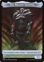 Phyrexian Goblin // The Hollow Sentinel Double-Sided Token [Phyrexia: All Will Be One Tokens] | Good Games North