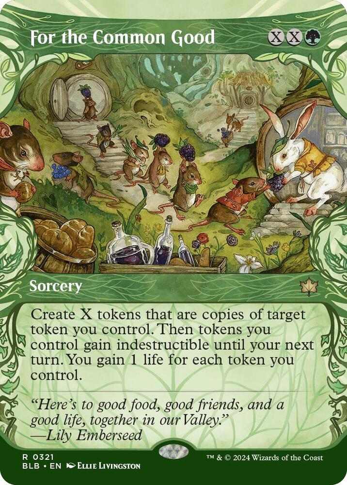 For the Common Good 321 (Bloomburrow)  - Showcase Foil | Good Games North