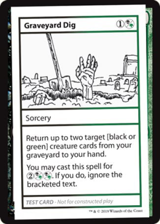 Graveyard Dig (2021 Edition) [Mystery Booster Playtest Cards] | Good Games North