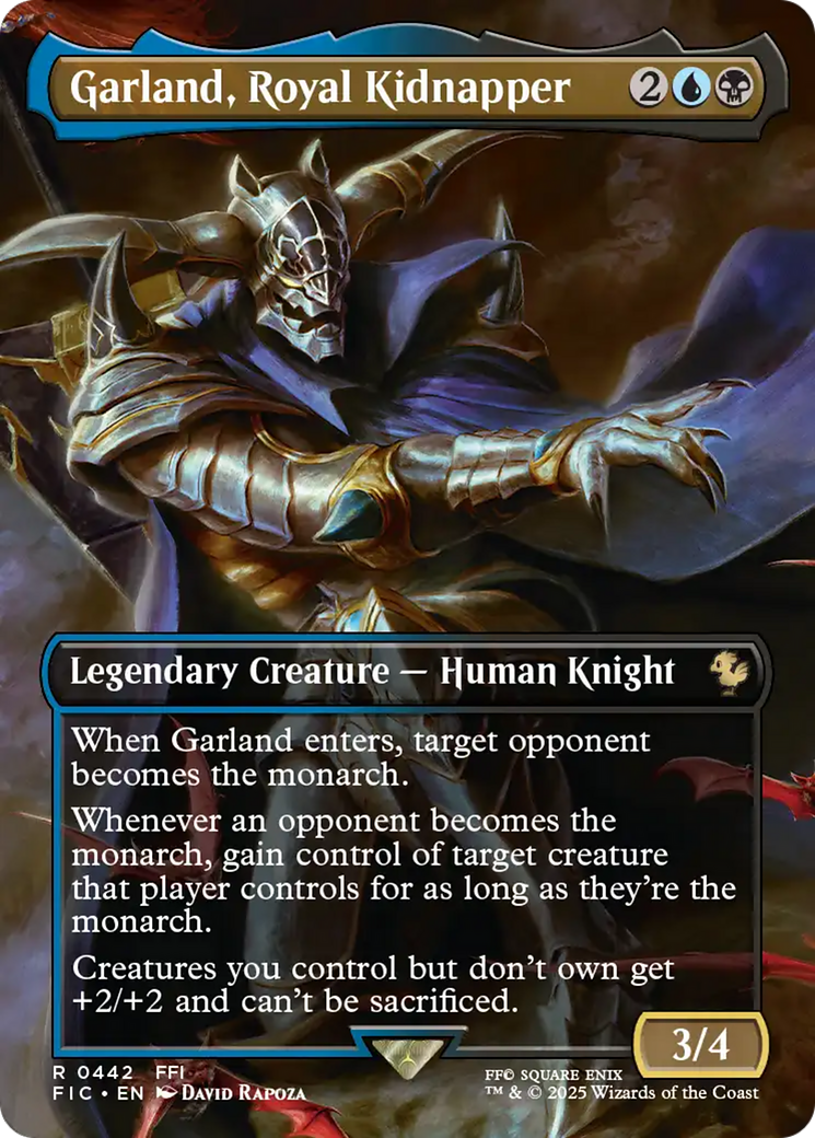 Garland, Royal Kidnapper (Borderless) [FINAL FANTASY Commander] | Good Games North