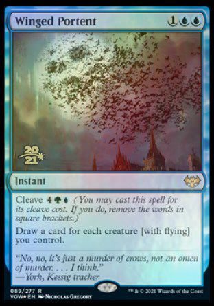Winged Portent [Innistrad: Crimson Vow Prerelease Promos] | Good Games North