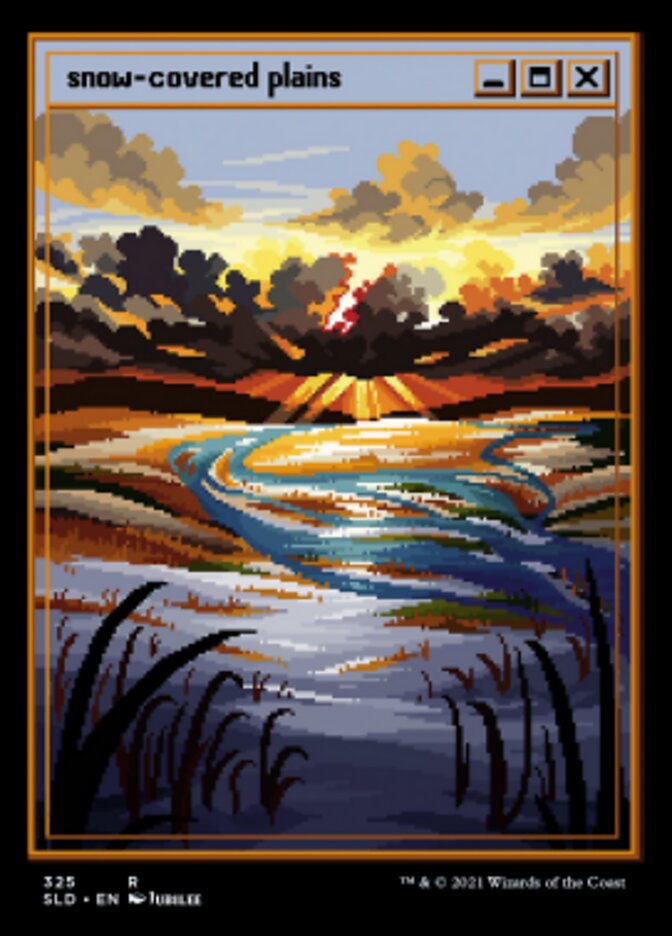 Snow-Covered Plains (Foil Etched) [Secret Lair Drop Series] | Good Games North