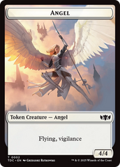Angel // Spirit Double-Sided Token [Tarkir: Dragonstorm Commander Tokens] | Good Games North