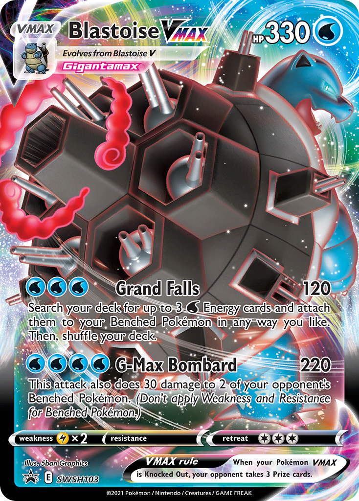 Blastoise VMAX (SWSH103) (Jumbo Card) [Sword & Shield: Black Star Promos] | Good Games North