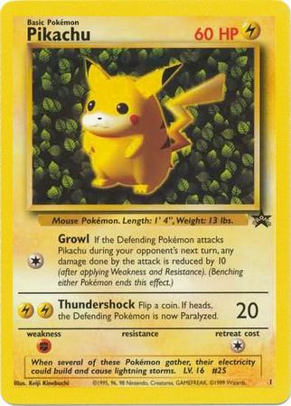 Pikachu (1) (Promo) [Wizards of the Coast: Black Star Promos] | Good Games North