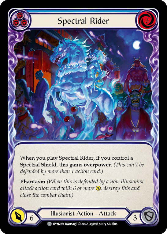Spectral Rider (Blue) [DYN229] (Dynasty) | Good Games North