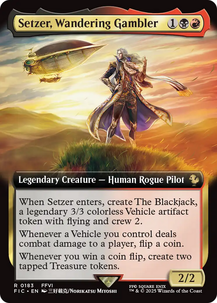 Setzer, Wandering Gambler (Extended Art) [FINAL FANTASY Commander] | Good Games North
