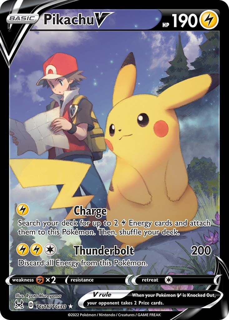 Pikachu V (TG16/TG30) [Sword & Shield: Lost Origin] | Good Games North