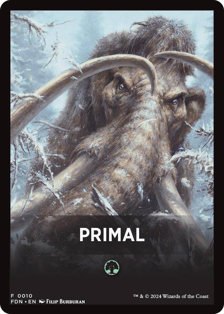 Primal Theme Card [Foundations Tokens] | Good Games North