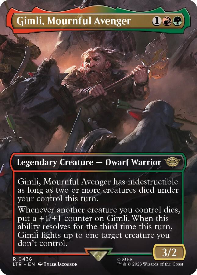 Gimli Mournful Avenger Borderless (Universes Beyond: The Lord of the Rings: Tales of Middle-earth)  - undefined | Good Games North