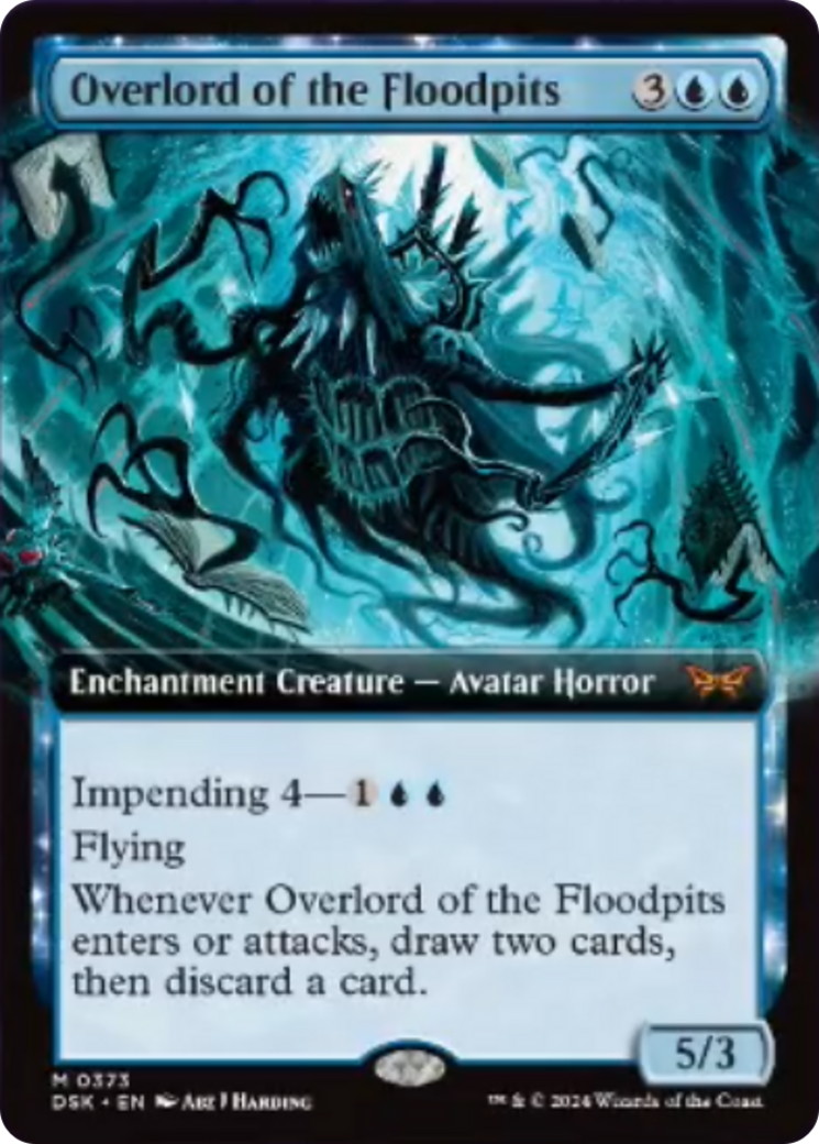 Overlord of the Floodpits (Extended Art) [Duskmourn: House of Horror] | Good Games North
